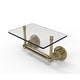 preview thumbnail 4 of 14, Allied Brass Washington Square Collection Two Post Toilet Tissue Holder with Glass Shelf
