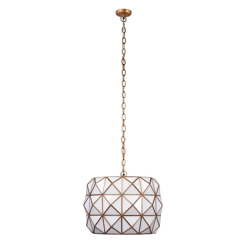 Jamie Young Hollywood 1-Light Glass and Metal Pendant - 60 Watts Each, 180 Max Total Wattage, Volts 120