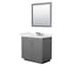 Option Dark Gray, Nickel Trim, White Quartz Top