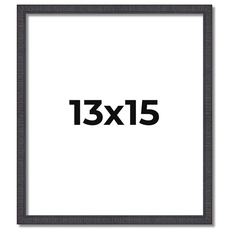 13x15 Frame Brown Solid Wood Picture Frame - Complete Modern Photo