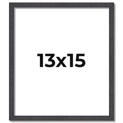 13x15 Frame Brown Solid Wood Picture Frame - Complete Modern Photo