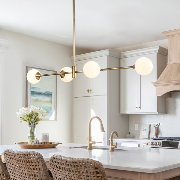 Linear on sale island chandelier