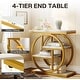 preview thumbnail 19 of 60, Small 3-tier Living Room End Tables And Side Tables with Metal Frame