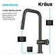 preview thumbnail 150 of 165, Kraus Urbix Industrial Solid Brass Kitchen Faucet
