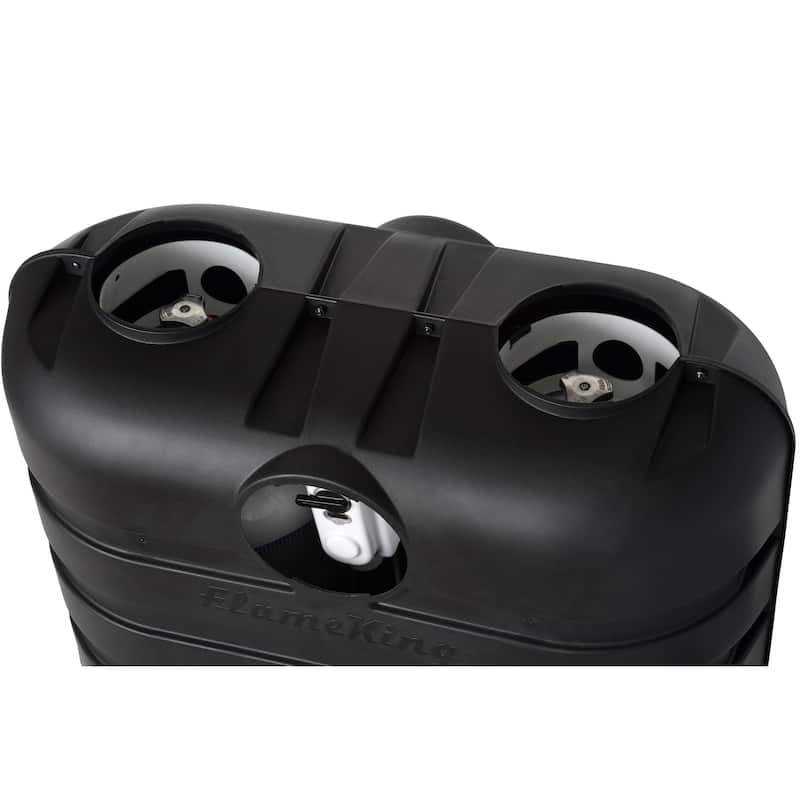 Flame King Dual 20LB LP Propane Tank Light Plastic Heavy Duty Cover