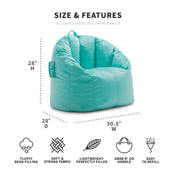 Big Joe Milano Bean Bag Chair, Multiple Colors