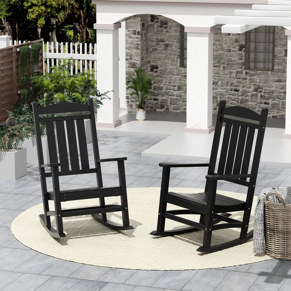 Laguna Hdpe All Weather Outdoor Patio Rocking Chair (Set of 2)