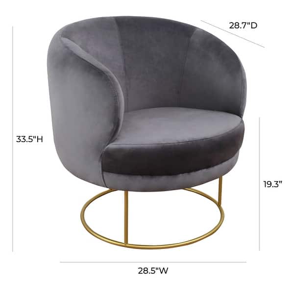 Bella Grey Velvet Chair Bed Bath & Beyond 20608604