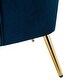 preview thumbnail 53 of 141, Eusebio Tufted Velvet Accent Chair with Wingback, Arms, and Metal Gold Legs for Living Room or Bedroom by HULALA HOME