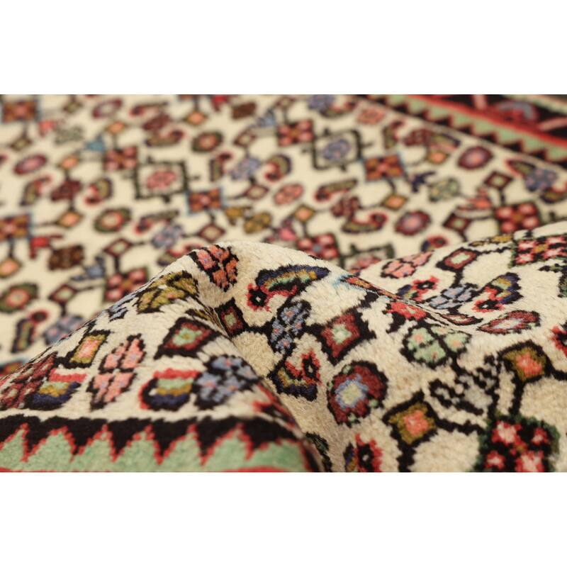 ECARPETGALLERY Hand-knotted Andelz Cream Wool Rug - 3'1 x 4'7