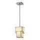 preview thumbnail 2 of 0, Elk Lighting Cubist Single-light White/ Brushed Nickel Mini Pendant