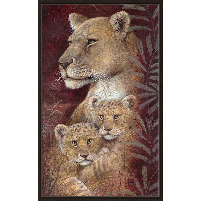 "Serengeti Twins" by Ruane Manning Print on Floating Canvas