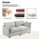 preview thumbnail 56 of 150, Corduroy Sectional Sofa with Removable Ottomans & Ultra-soft Cushions for Living Room & Bedroom
