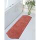 Home Weavers Waterford Collection Absorbent Cotton Machine Washable and Dry Runner Rug - Coral