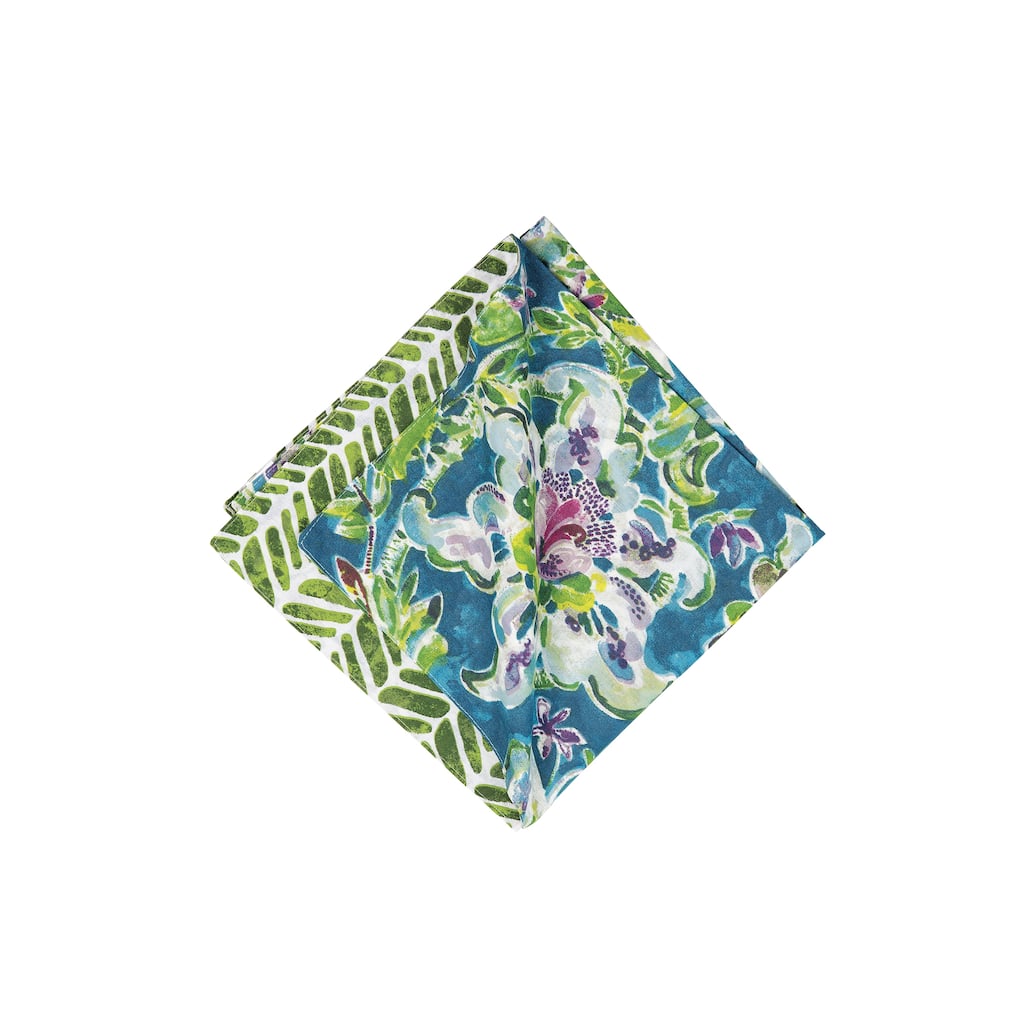 Violet Vibrant Floral Napkin Set of 6 - Set of 6
