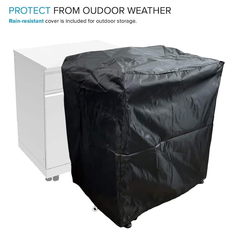 Transolid OSC3224 Outdoor Kitchen 32-in x 24-in x 51-in Single Sink Cabinet, Stainless Steel - 32-in x 24-in x 51-in