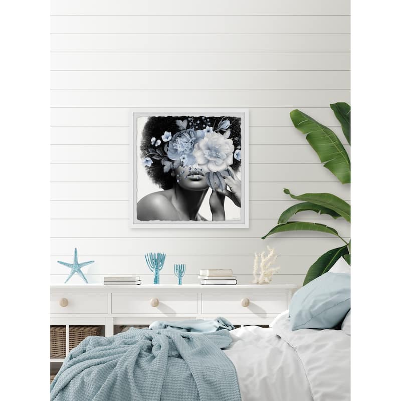 'Flower Mask' Framed Painting Print