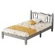 preview thumbnail 7 of 19, Twin Bed with Column-Decoration Headboard, with Bed Slats