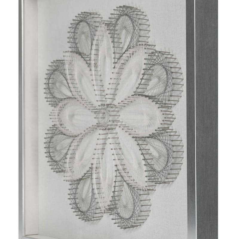 HUJI String Art Flower Shadow Box Wall Decor