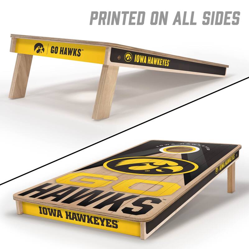 Iowa Hawkeyes NCAA 2x4 Professional Cornhole Board Set