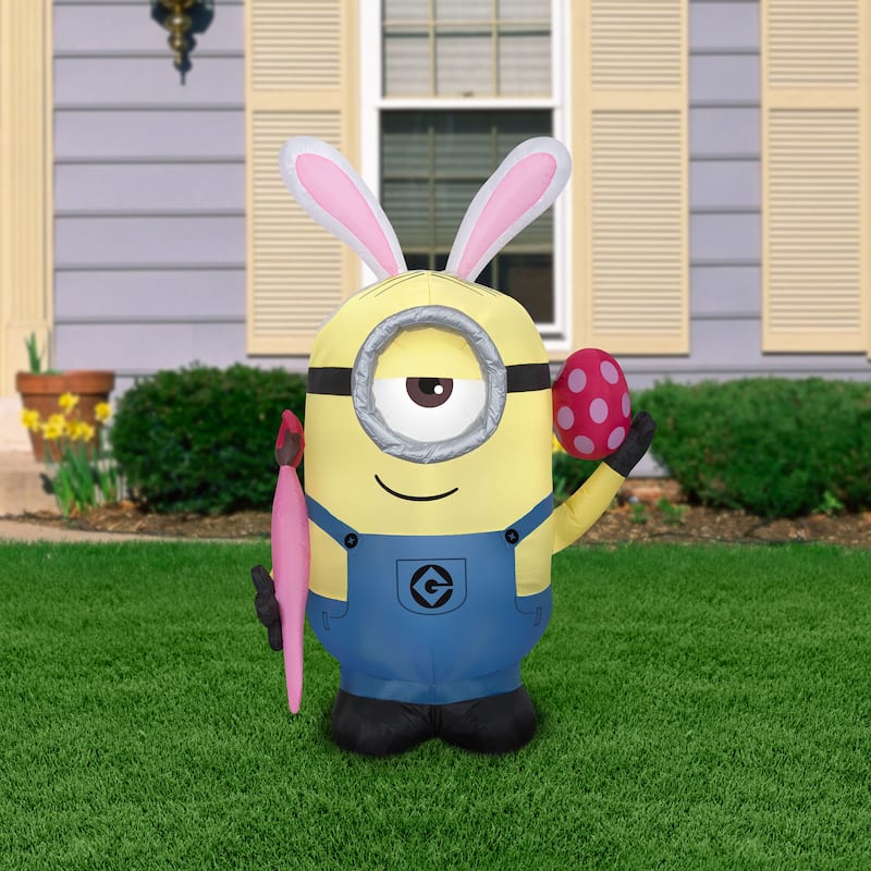 National Tree Company 48 in. Inflatable Easter Minion Stuart - 48 in