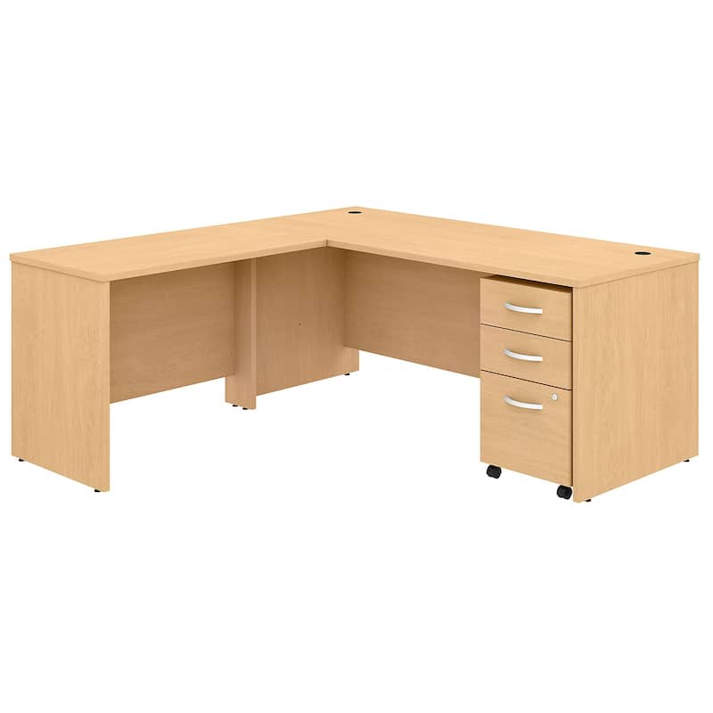 Bush Business Furniture Studio C L Shaped Desk with File Cabinet
