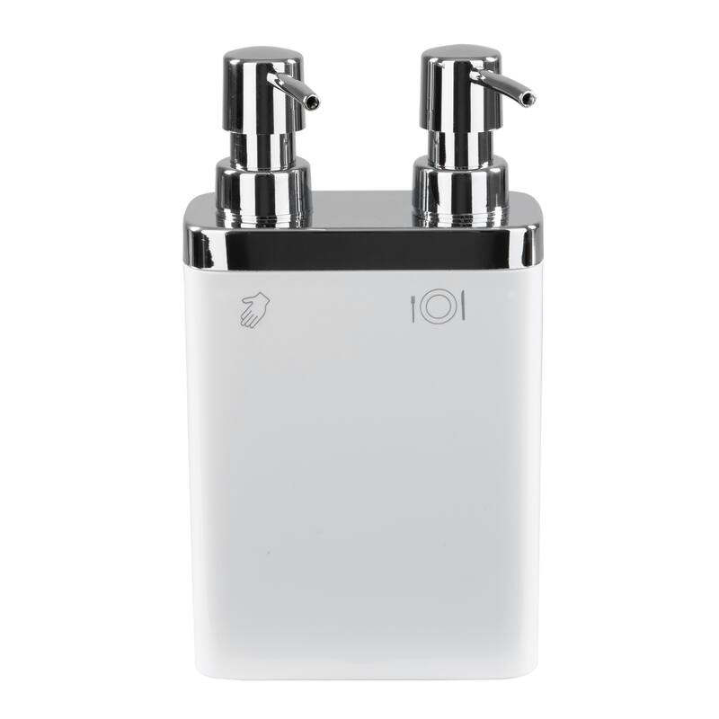 Kitchen Details Dual Pump Soap & Lotion Dispenser in Clear