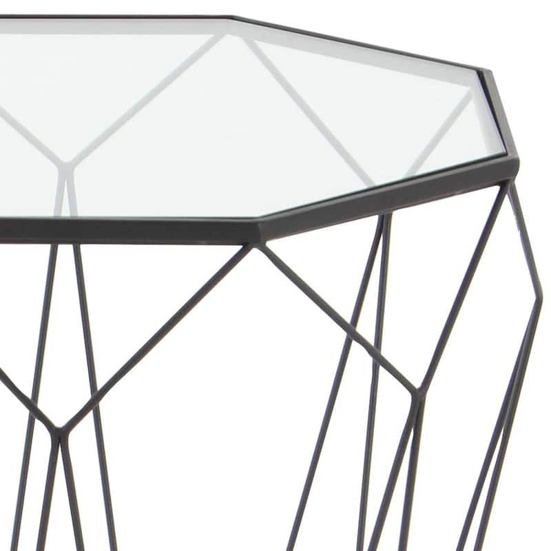 Metal Accent Table - Black - Roche River Decor