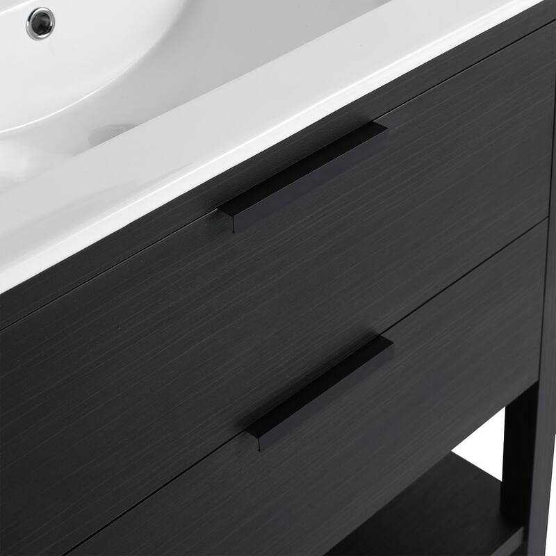 30" Bathroom Vanity with Sink and 2 Soft-Close Drawers