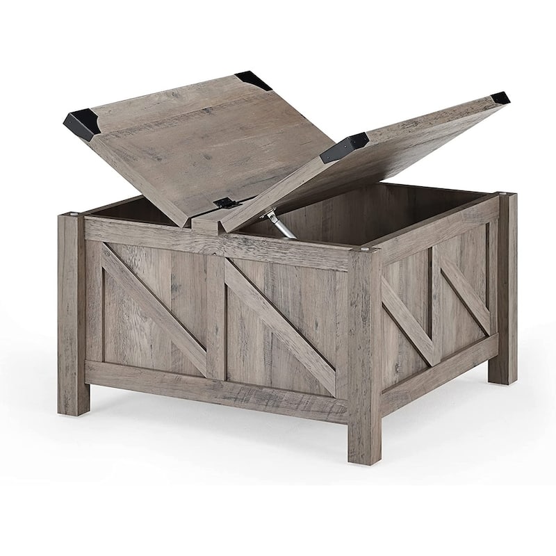 WAMPAT Modern Farmhouse Coffee Table