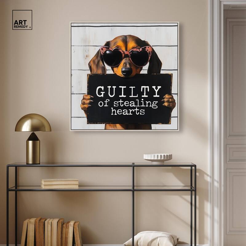 Guilty of Stealing Hearts Canvas by Art Remedy