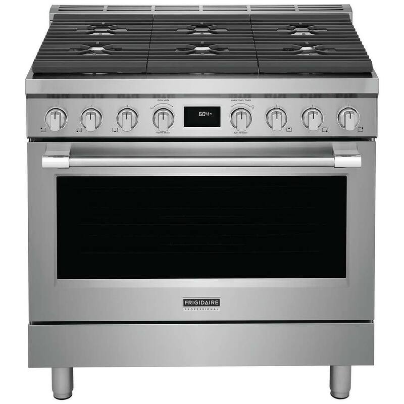 Frigidaire PCFD3670A 36" Wide 4.4 Cu. Ft. Free Standing Dual Fuel - Stainless Steel