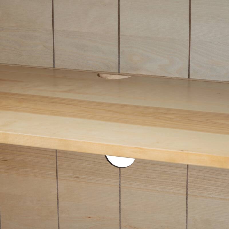 4-Door Large Storage Sideboard Buffet Cabinet with Glass Doors with Adjustable Shelves for Dining Room and Living Room