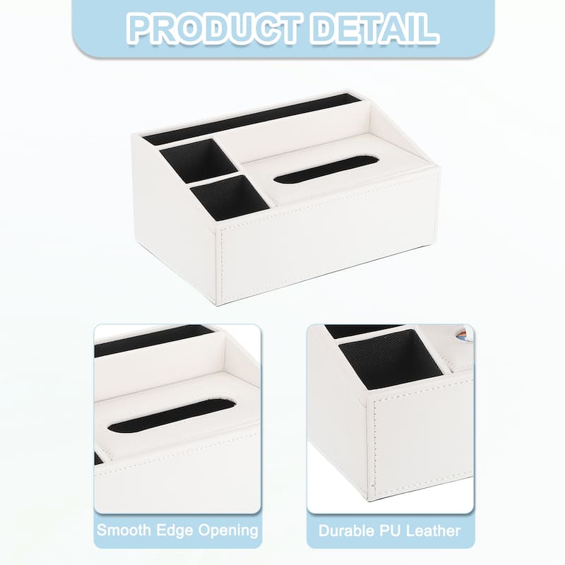 Tissue Box Cover with Magnetic Bottom, 10.4"x6.5"x4.7"