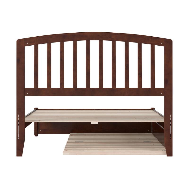 Lucia Platform Bed with Panel Footboard and Twin Trundle