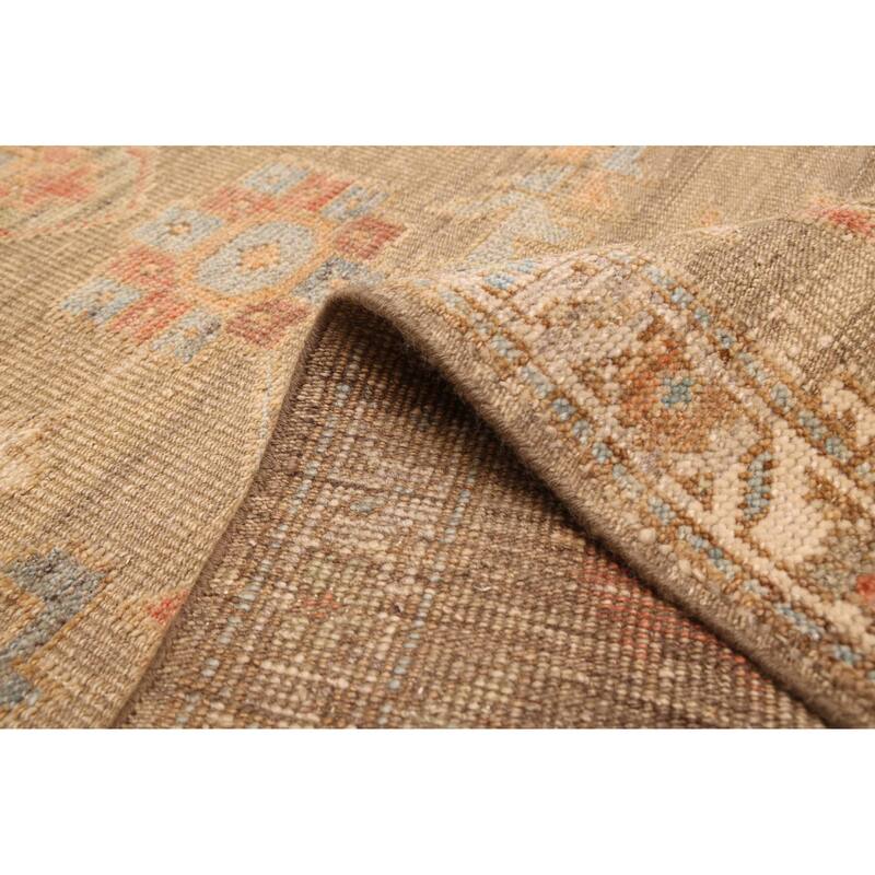 ECARPETGALLERY Hand-knotted Jules Serapi Taupe Wool Rug - 9'3 x 12'2