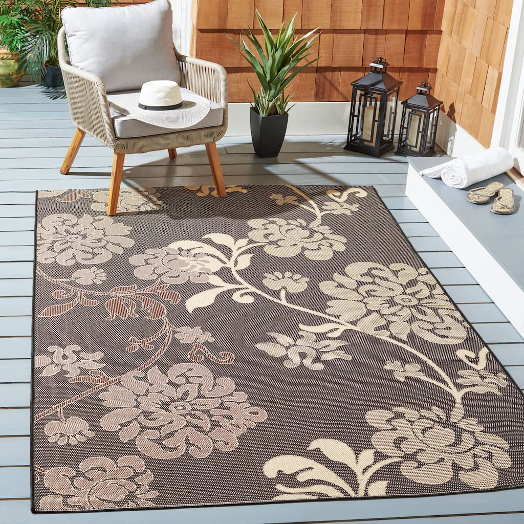 SAFAVIEH Courtyard Vernelle Arvyda Outdoor Waterproof Patio Backyard Rug