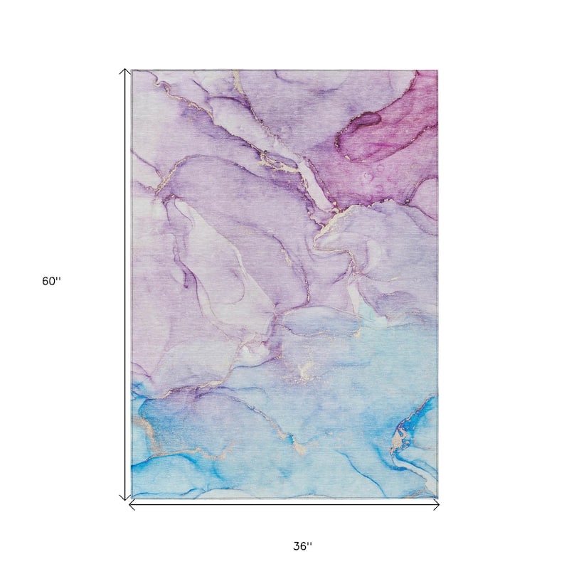 Almisi Modern Art-Inspired Weather Resistant Versatile Elegance Outdoor Rug