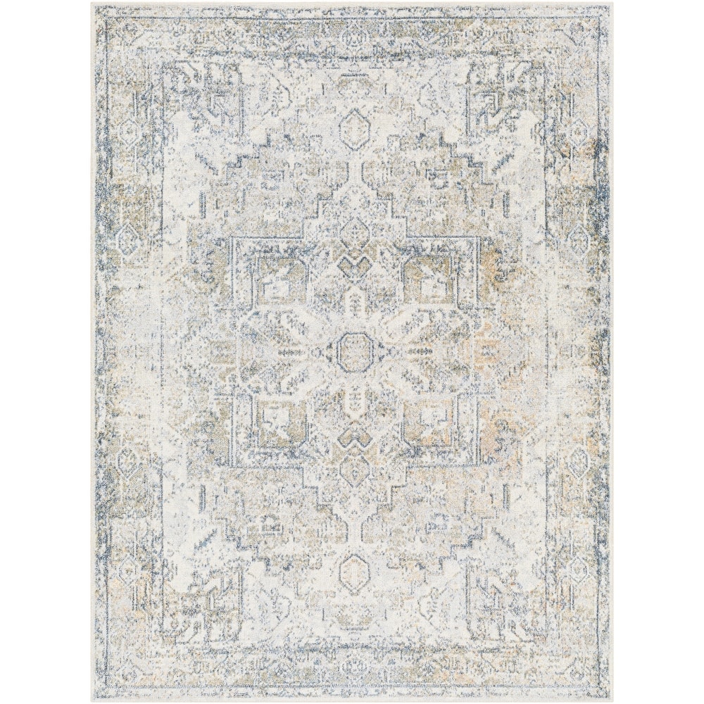 Livabliss Lillian Machine Washable Faded Classic Area Rug