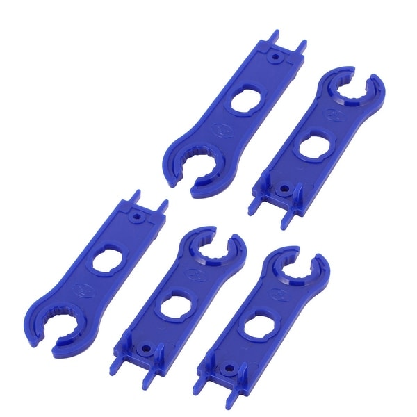 5pcs MC4 Solar Panel Connector Disconnecting Tool Spanners Wrench Blue