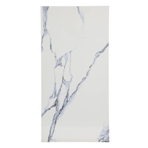 Industry Tile 24x48 Statuario Blue Matte Porcelain Tile (15.5 Sq. ft./2 Pieces per Case)