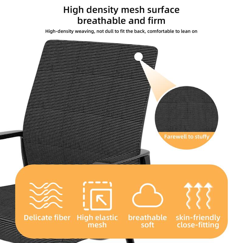 Roomfitters Minimalist Modern Office Chair - Metal Frame, Soft & Comfortable, Home & Office Use