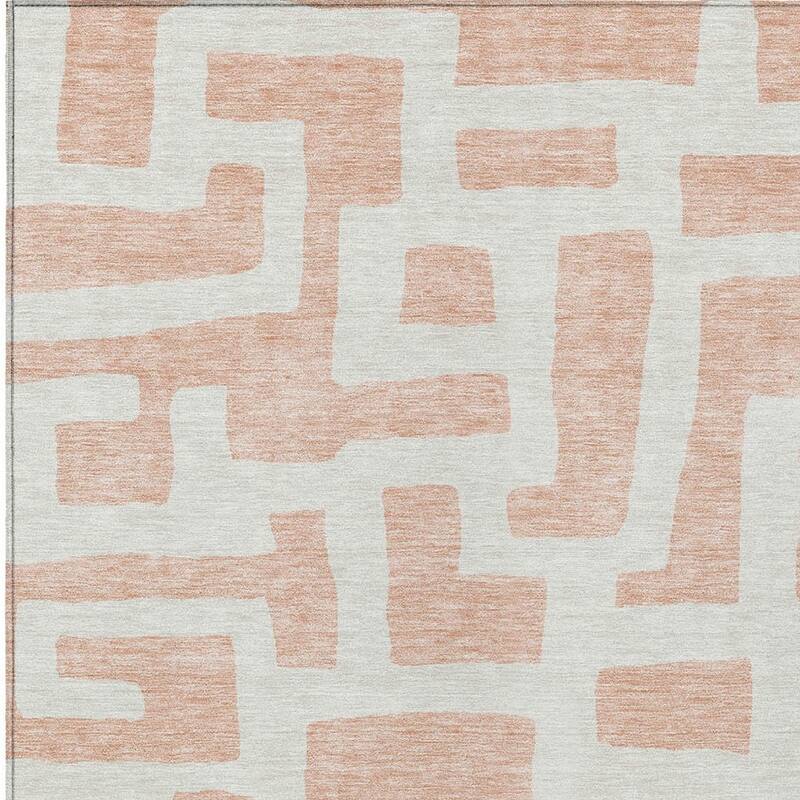 HomeRoots Abstract Transitional Rectangle Outdoor Rug