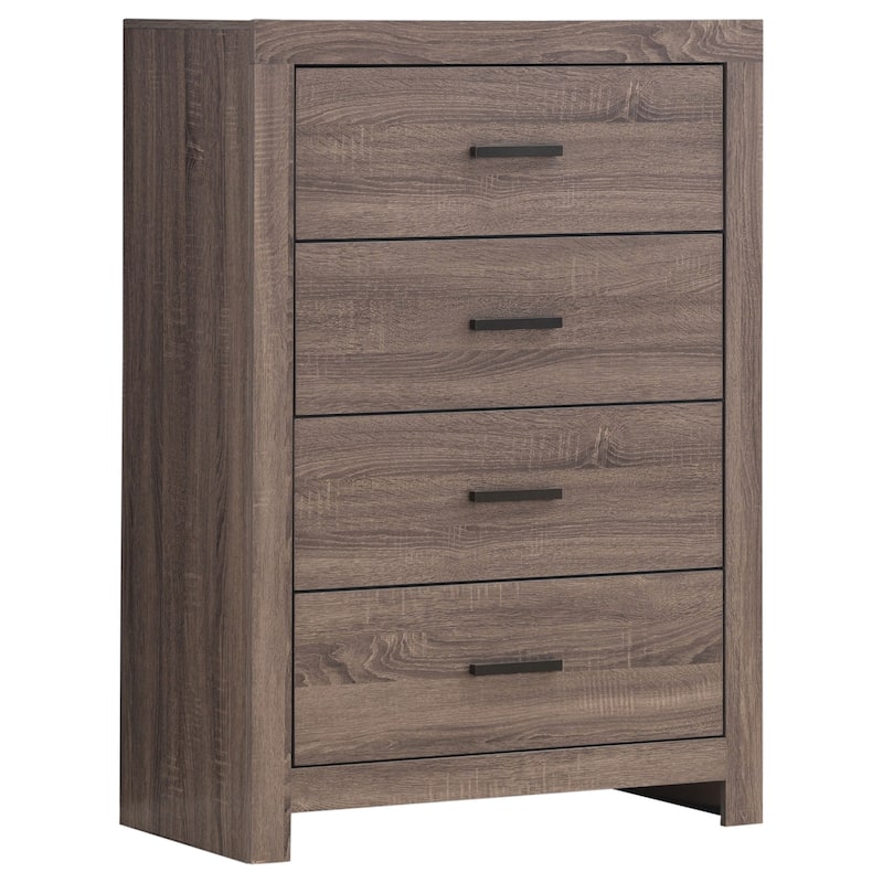 Brantford Farmhouse Wood 4-drawer Bedroom Chest