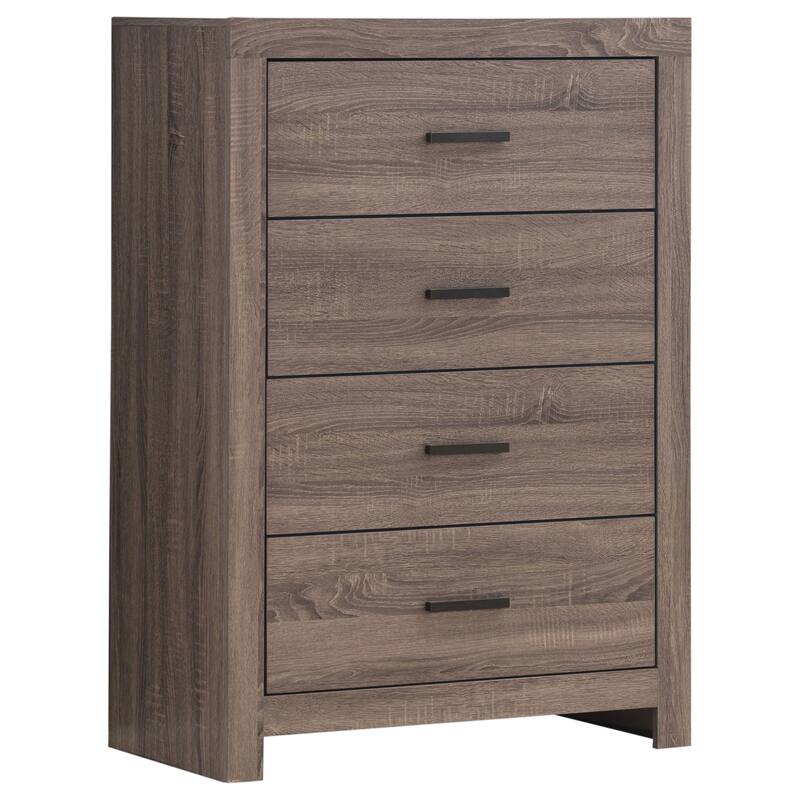Brantford Farmhouse Wood 4-drawer Bedroom Chest - Barrel Oak