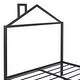 preview thumbnail 42 of 43, Full Size House Shaped Metal Platform Bed with Drawers