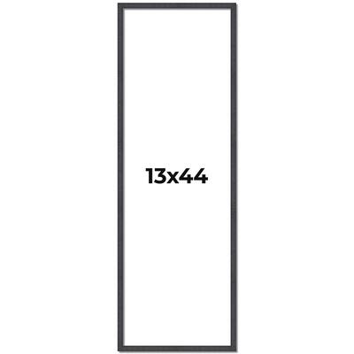 13x44 Frame Brown Solid Wood Picture Frame - Complete Modern Photo