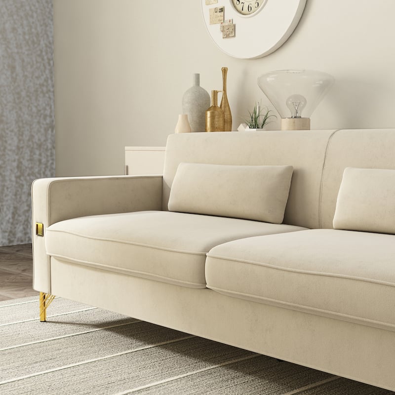 Velvet Loveseats, Comfortable Sofa for Living Room