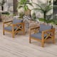 Option Teak Finish+Dark Grey Cushion