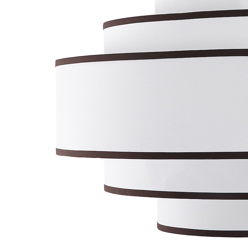 GetLedel 30 in. 7-Light Dimmable Tiered Drum Chandelier
